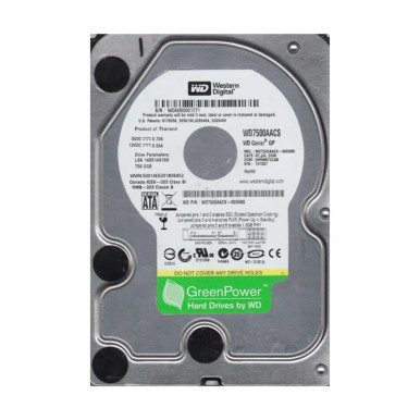 Western Digital WD7500AACS-00D6B0 750GB 7200RPM SATA 3Gb/s 3.5-inch Hard Drive
