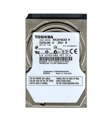Toshiba HDD2J95 250GB SATA 3Gb/s 2.5-inch Laptop Hard Drive