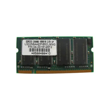 Asus 04-0016146F2 256MB DDR-333/PC-2700 SODIMM 200-Pin CL2.5 Single Rank x8 Non-ECC Unbuffered Memory Module