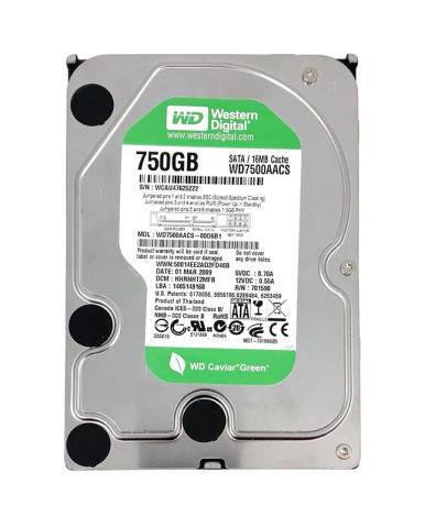 Western Digital WD7500AACS 750GB SATA 3Gb/s Server Hard Drive