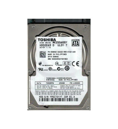 Toshiba HDD2E63D 250GB 7200RPM SATA 3Gb/s 2.5-inch Hard Drive
