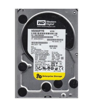 Western Digital WD2003FYYS-70W0B0 2TB 7200RPM SATA 3Gb/s 3.5-inch Hard Drive