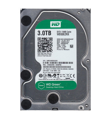 Western Digital WD30EZRX-00D8PB0 Green 3TB SATA 6Gb/s Desktop Hard Drive