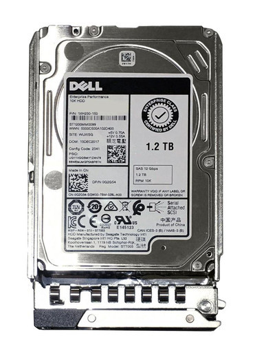 G2G54 - Dell 1.2TB SAS 12Gb/s 10000RPM Hot Plug 2.5 inch Hard Disk Drive with Tray for PowerEdge C6420 Series Server