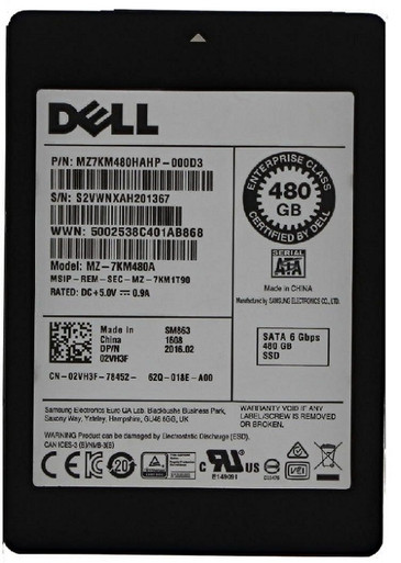 Samsung MZ-7KM480A 480GB SATA 6Gb/s Solid State Drive