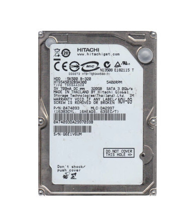 Hitachi 0A74093 320GB 5400RPM SATA 3Gb/s 2.5-inch Hard Drive
