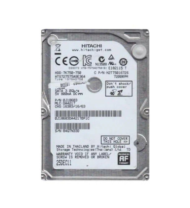 HGST 0J18683 Travelstar 7K750 750GB 7200RPM SATA 3Gb/s (512e) 2.5-inch Hard Drive