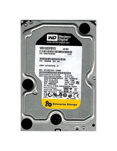 Western Digital WD1002FBYS-12A6B0 RE3 1TB SATA 3Gb/s Desktop Hard Drive