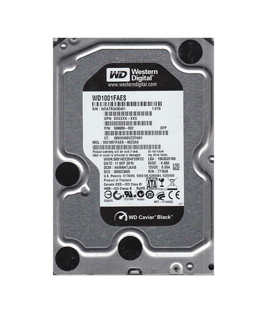 Western Digital WD1001FAES-60Z2A0 Caviar Black 1TB SATA 3Gb/s Desktop Hard Drive
