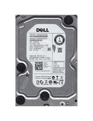 Western Digital WD1003FBYX-18Y7B0 1TB SATA 3Gb/s Server Hard Drive