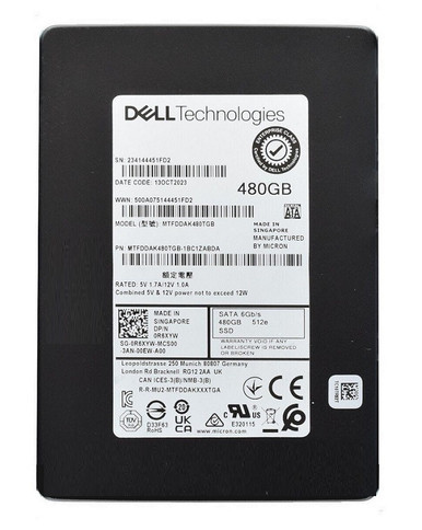 Micron MTFDDAK480TGB-1BC1ZABDA 5400 Max 480GB TLC SATA 2.5-inch Solid State Drive