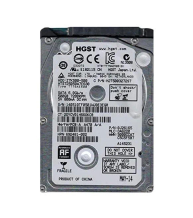 HGST 0J26165 Travelstar Z7K500 500GB SATA 6Gb/s Desktop Hard Drive