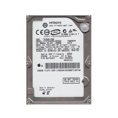 Hitachi 0A74427 250GB 7200RPM SATA 1.5Gb/s 2.5-inch Hard Drive