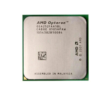 AMD OSA252BLBOX Opteron 252 Single-core (1 Core) 2.60GHz 1000MHz HTL 1MB L2 Cache Socket 940 Processor
