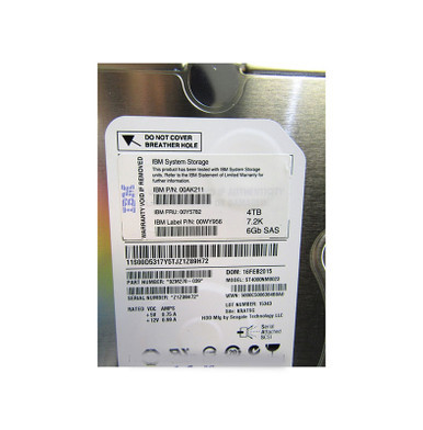 IBM 00WY956 4TB SAS 6Gb/s 3.5-inch Server Hard Drive