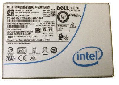 Intel SSDPE2KX010T7T DC P4500 1TB TLC PCIe NVMe 3.1 x4 2.5-inch Solid State Drive