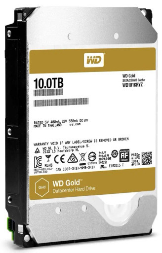 Western Digital 2W10200 Gold 10TB 7200RPM SATA 3.5-inch Hard Drive