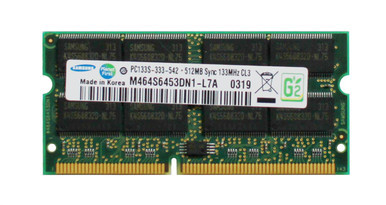 M464S6453DN1-L7A - Samsung 512MB PC133 133MHz non-ECC Unbuffered CL3 144-Pin SoDimm Memory Module