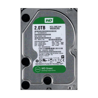 Western Digital WD20EZRX-60D8PB0 2TB 5400RPM SATA 6Gb/s 3.5-inch Hard Drive