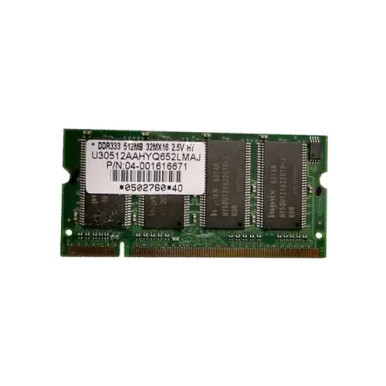 Asus 04-001616671 512MB DDR-333/PC-2700 SODIMM 200-Pin CL2.5 Dual Rank x8 Non-ECC Unbuffered Memory Module
