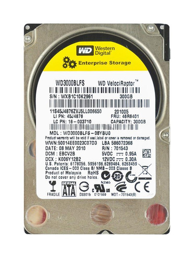 46R6401 - IBM Lenovo 300GB SATA 3Gb/s 10000RPM 2.5 inch Hard Drive for ThinkStation