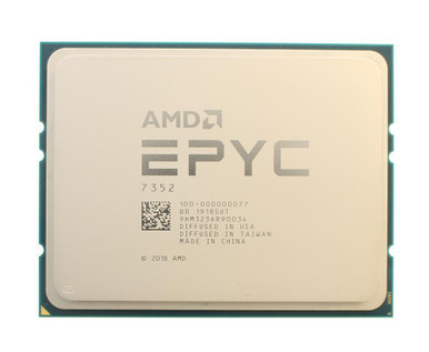 100-000000077 - AMD EPYC 7352 24-Core 2.30GHz 128MB L3 Cache Socket SP3 Processor
