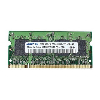 661-4213 - Apple 512MB DDR2-667MHz PC2-5300 non-ECC Unbuffered CL5 200-Pin SoDIMM Single Rank Memory Module for MacBook Pro