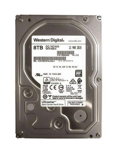 0B36404 - Western Digital Ultrastar DC HC320 8TB 7200RPM SATA 6Gbps 256MB Cache (SE / 512e) 3.5-inch Internal Hard Drive