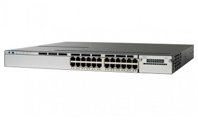 Catalyst 3850-24P-S - Cisco 24-Ports PoE+ Layer 3 Managed Rack-mountable 1U Network Switch