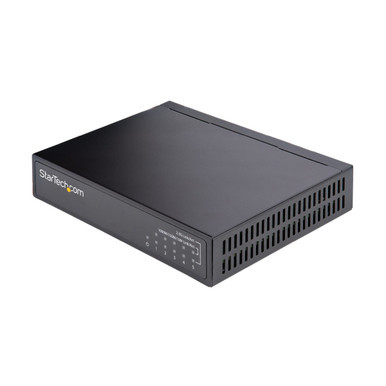 DS52000 - StarTech.com Unmanaged 2.5G Switch 5 Port 2.5GBASE-T Unmanaged Ethernet Switch Desk | Wall Mount Kit Compatible w/ 10/100/1000Mb/s devices Support for 2.5GBASE-T 5 port network switch supports