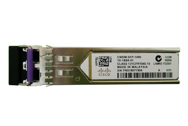 CWDM-SFP-1490 - Cisco 1Gb/s 1000Base-CWDM Single-mode Fibre 80km 1490nm Duplex LC Connector SFP Transceiver Module