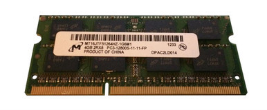 MT16JTF51264HZ-1G6M1 - Micron 4GB DDR3-1600MHz PC3-12800 non-ECC Unbuffered CL11 204-Pin SoDimm Dual Rank Memory Module
