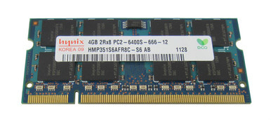 HMP351S6AFR8C-S6-AB - Hynix 4GB DDR2-800MHz PC2-6400 non-ECC Unbuffered CL6 200-Pin SoDimm Dual Rank Memory Module