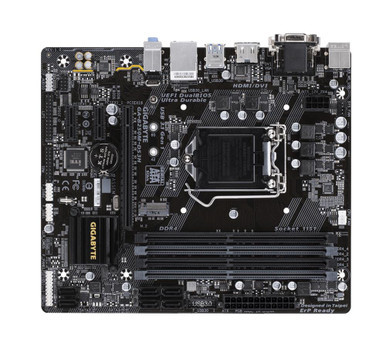 GA-B250M-DS3H - Gigabyte Motherboard System Board Rev.1.0 Intel LGA-1151 B250 DDR4 Micro ATX