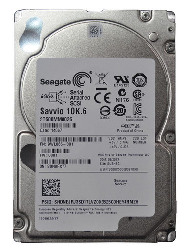 9WL066-001 - Seagate 600GB SAS 6Gb/s 10000RPM 2.5 inch Hard Disk Drive