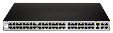 DGS-1210-52 - D-Link 48Ports 10/100/1000Base-T Managed Gigabit Ethernet Net Switch with 4 Gigabit SFP Port Rack Mountable