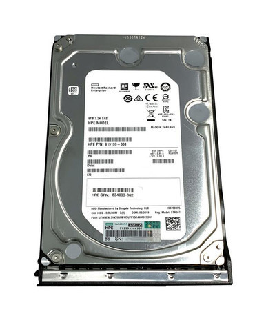 819199-001 - HP 8TB SAS 12Gb/s 7200RPM 512e LFF 3.5 inch SC Midline Hard Disk Drive with Tray