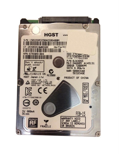 0J43955 - Hitachi 500GB SATA 6Gb/s 7200RPM 2.5 inch Hard Disk Drive