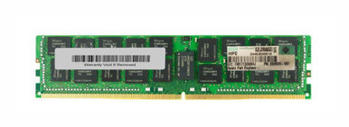859939-091 - HP 64GB 2400MHz DDR4 PC4-19200 Registered ECC CL17 288-Pin Load Reduced DIMM 1.2V Quad Rank Memory
