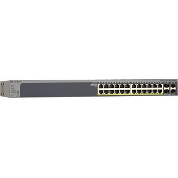 GS728TPP - NetGear 24Ports 10/100/1000Mb/s RJ-45 PoE+ Layer3 Rack-mountable Smart Switch with 4x SFP Ports