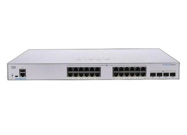 CBS350-24T-4X - Cisco Business 350-24T-4X 24-Ports 10/100/1000 + 4 x 10 Gigabit SFP+ Layer 3 Managed Rack-mountable Network Switch