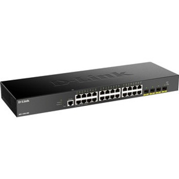 DGS-1250-28X-6KV - D-Link 28Port 10-Gigabit Smart Managed Switch 28 Ports Manageable 3 Layer Supported Modular 30.60 W Power Consumption Tw