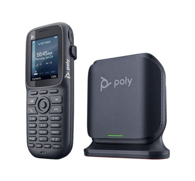 2200-88080-001 - Polycom Rove 20 4-Line 2-inch LCD DECT Handset VoIP Phone with Rove B1 Single-Cell IP Base Station