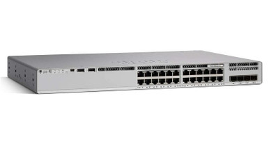 Catalyst 9200L-24P-4G-A - Cisco 24-Ports 10/100/1000 (PoE+) + 4 x Gigabit SFP Layer 3 Rack-mountable Network Switch