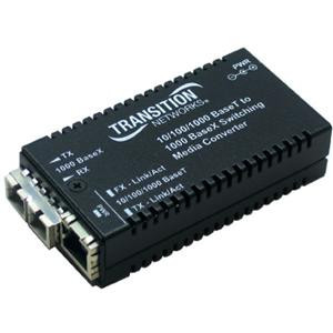 M/GE-PSW-SX-01-NA - Transition Networks 2Ports 10/100/1000BTX to 1000BSX MM SC Transceiver Media Converter