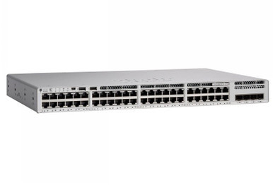 Catalyst 9200L-48P-4X-E - Cisco 48-Ports 10/100/1000 (PoE+) + 4 x 10 Gigabit SFP+ Layer 3 Managed Rack-mountable 1U Network Switch