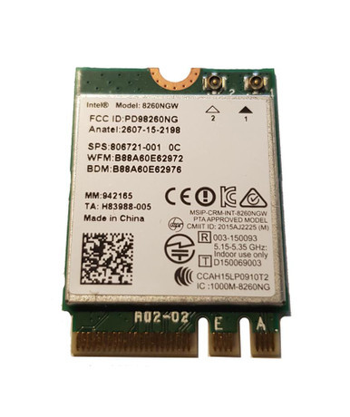 806721-001 - HP Intel Dual Band-ac 8260ngw Wi-Fi & Bt 4.2 Combination Adapter for EliteBook 840 G3 Notebook