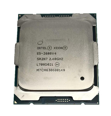 DVNRW - Dell 2.40GHz Clock Speed 35MB L3 Cache 9.6GT/s QPI CPU Socket Type FCLGA2011 Intel Xeon E5-2680 V4 14-Core Processor