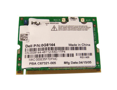 G8144 - Dell WM3A2915ABG Wireless Mini PCi Wi-Fi Card for Latitude D410