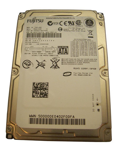 MHW2120BH - Fujitsu 120GB SATA 8MB Cache 7-Pin 2.5 inch Laptop 5400RPM Hard Drive